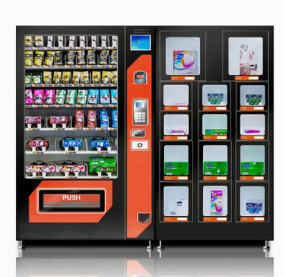 24 ore di self service del deposito di distributore automatico Juice With Card Reader arancio