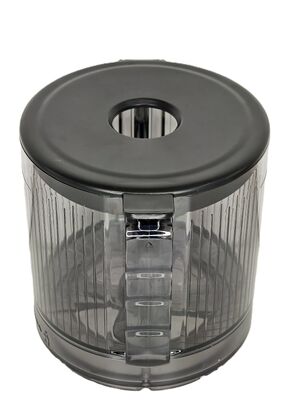 Spremiagrumi a masticazione lenta grigio argento HJ303 – Scivolo largo 155 mm per ananas intero, motore da 200 W, tazza per succo da 1000 ml, funzionamento silenzioso