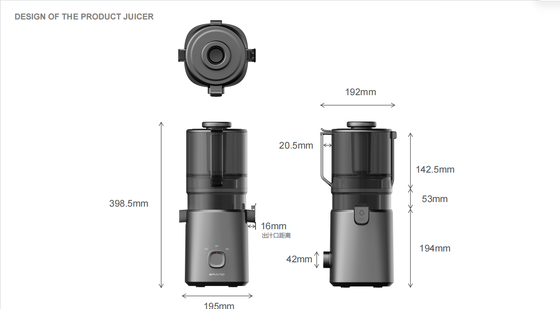 Fresh Smart HJ303 Ready Slow Masticating Juicer Quando sei pronto, è già pronto