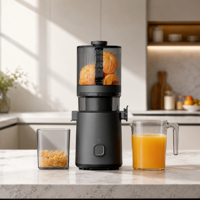 Centrifuga Fresca Smart HJ303 Extra-Larga a Bassa Velocità – L'Esperienza Definitiva con Frutta Intera, Tramoggia da 2400ml, Spremitura a Freddo da 200W e Autopulizia