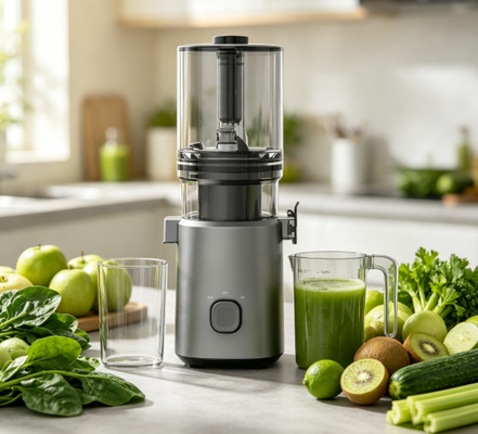 Centrifuga Lenta Compatta Fresh Smart HJ103A – Il Cuore di una Cucina Sana e Felice con 4 Opzioni di Colore, Bocca Larga 135mm, Estrazione a Freddo 200W e Autopulente