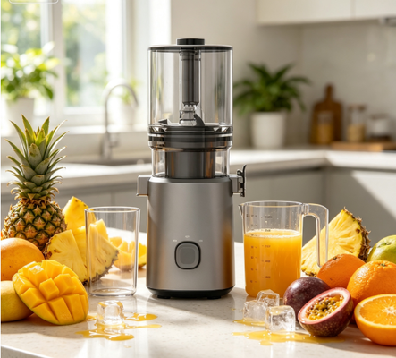 Fresh Smart HJ303 Extra-Wide Slow Masticating Juicer Trasforma le tue mattine con Full Pineapple Power con 155mm Chute, 2400ml Hopper, 200W Cold Press & Self Cleaning