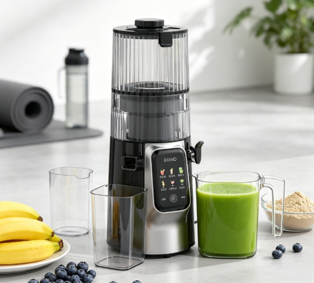 Fresh Smart HJ102D Slow Masticating Juicer   Make Every Meal More Delicious with 6 Versatile Modes, 135mm Wide Chute, 200W Cold Press & Self-Cleaning
