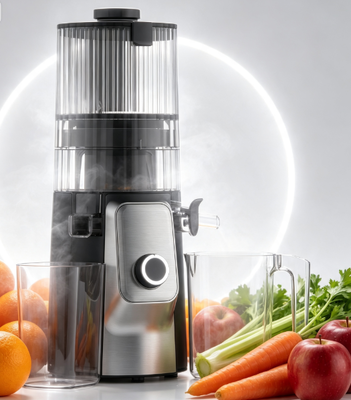 Fresh Smart HJ102C Slow Masticating Juicer L'elicottero che rende il tuo viaggio di salute emozionante con 3 velocità regolabili, 135mm di larghezza, 200W di stampa a freddo e auto-pulizia