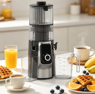 Fresh Smart HJ102C Slow Masticating Juicer     Il succhiatore che fa della freschezza un'abitudine con 3 velocità regolabili, 135mm di larghezza, 200W di stampa a freddo e auto-pulizia