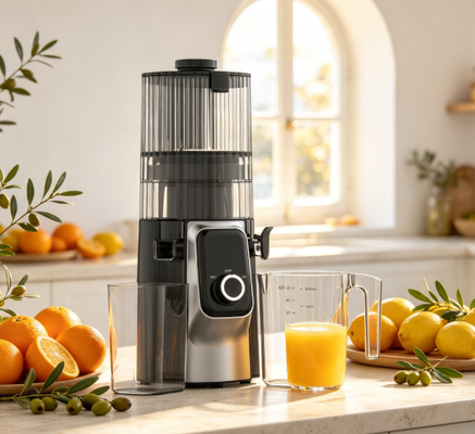Fresh Smart HJ102C Slow Masticating Juicer     Il succhiatore che ti aiuta a prosperare con 3 velocità regolabili, 135 mm di larghezza, 200W di stampa a freddo e auto-pulizia