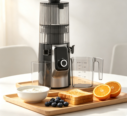 Centrifuga Lenta Smart HJ102C Fresh Juicer – La Centrifuga Che Ti Dà il Succo Che Meriti con 3 Velocità Regolabili, Bocca Larga 135mm, Pressa a Freddo da 200W e Autopulente