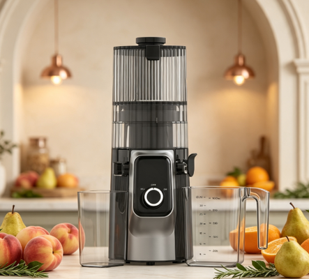 Centrifuga Lenta Fresca Smart HJ102C – La Centrifuga Che Porta il Mercato degli Agricoltori nella Tua Cucina con 3 Velocità Regolabili, Bocca Larga da 135mm, Pressa a Freddo da 200W e Autopulente