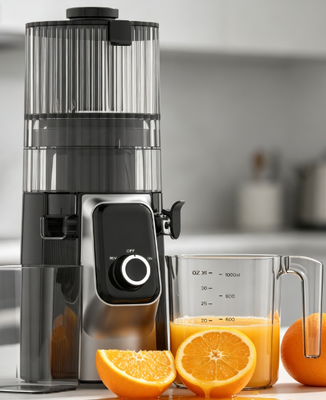Fresh Smart HJ102C Slow Masticating Juicer     Il succhiatore che sblocca il pieno potenziale di ogni ingrediente con 3 velocità regolabili, 135 mm di larghezza, 200W di stampa a freddo e auto-pulizia