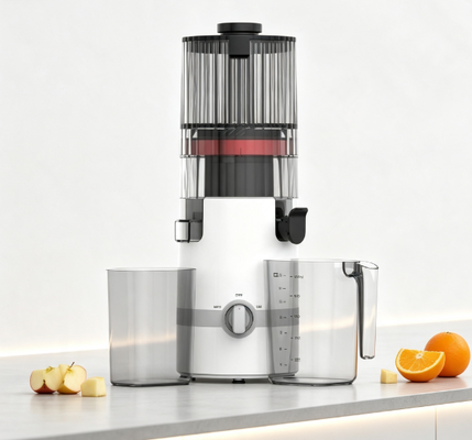 Fresh Smart HJ102B Slow Masticating Juicer Il primo passo della tua famiglia verso una salute migliore con una cassa di 135 mm, una stampa a freddo da 200 W, auto-pulizia e un design di sicurezza intelligente