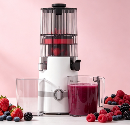 Centrifuga Lenta Smart HJ102B – La Scelta Salutare che la Tua Famiglia Amerà con Coclea da 135mm, Pressa a Freddo da 200W, Autopulizia e Sistema di Blocco di Sicurezza