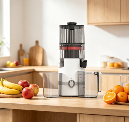 Centrifuga Lenta Smart HJ102B - Succo Fresco, Inizio Fresco, Salute Familiare Fresca con Tramoggia da 135 mm, Pressa a Freddo da 200 W, Autopulente e Blocco di Sicurezza