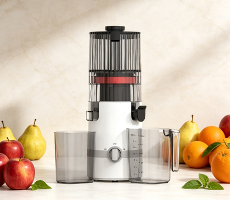 Centrifuga lenta Fresh Smart HJ102B – L'essenziale di tutti i giorni per famiglie attente alla salute con tramoggia da 135 mm, pressa a freddo da 200 W, autopulente e blocco
