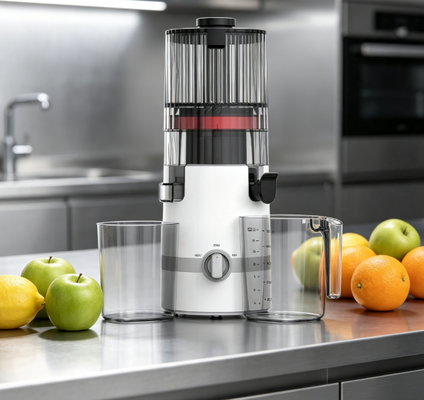 Centrifuga lenta Smart HJ102B Fresh Juicer – L'aggiornamento salutare della cucina che la tua famiglia merita con tramoggia da 135 mm, spremitura a freddo da 200 W, autopulizia e blocco di sicurezza