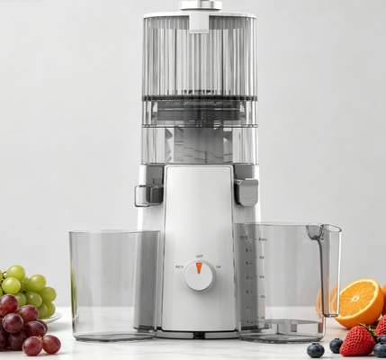 Centrifuga lenta Smart HJ102A – Trasforma frutta intera in oro liquido in pochi secondi, pressa a freddo a 55 giri/min, canale largo 135 mm, autopulente