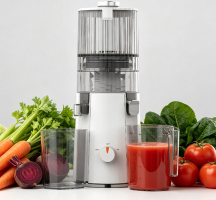 Fresh Smart HJ102A Luxury Edition Slow Masticating Juicer Extractor Premium 200W Cold Press con 135mm Wide Chute, 55 RPM Motor di Precisione,Design elegante e confezioni di lusso per i conoscenti più esigenti