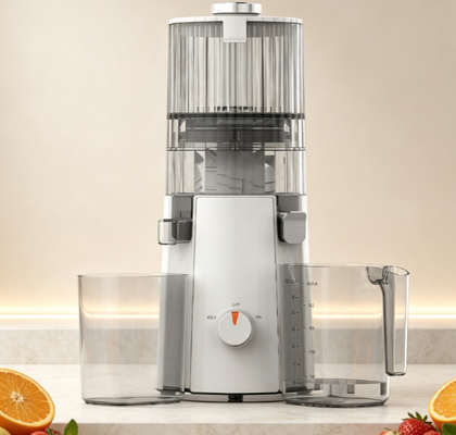 Centrifuga lenta professionale Smart HJ102A – Bocca larga da 135 mm, senza BPA, estrattore di frutta e verdura intera