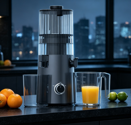 Fresco Smart HJ103A Clear Slow Chewing Juicer senza nebbia, senza pelliccia, solo chiaro.
