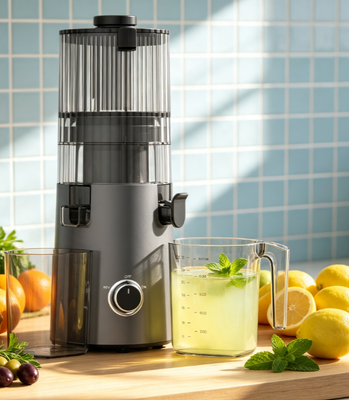 Centrifuga lenta Fresh Smart HJ103 senza complicazioni — Nessuna preparazione. Nessun montaggio. Nessun filtro. Nessuno sfregamento.