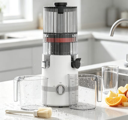 Fresco Smart HJ102B succhiatore a masticazione lenta a alimentazione ampia con cassaforte da 135 mm, motore da 200 W, senza BPA