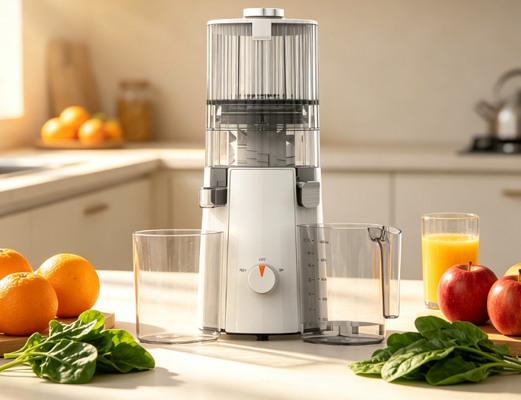 Centrifuga lenta Fresh Smart HJ102A senza BPA — Potenza 200W, tramoggia da 135 mm per mele intere